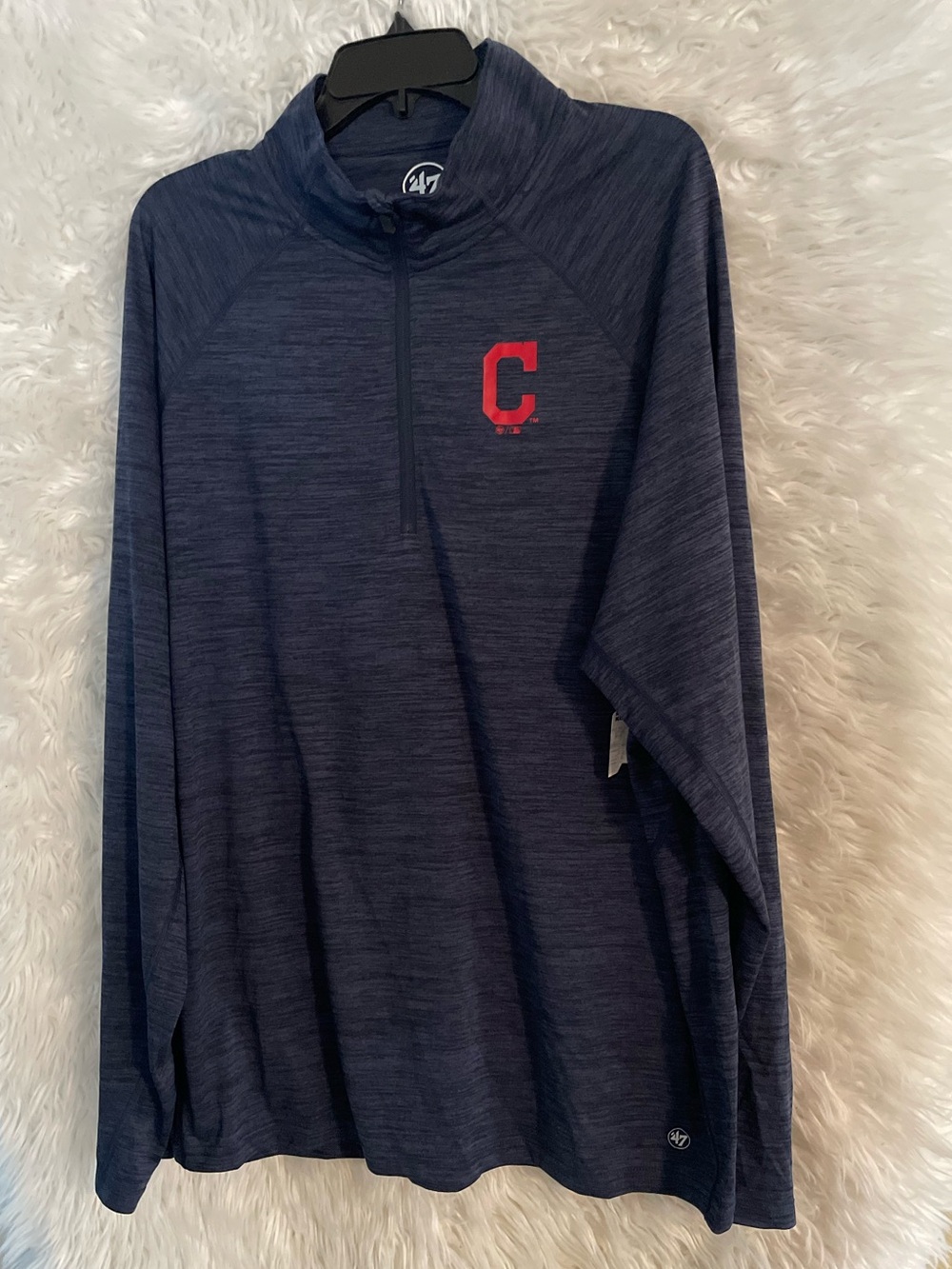 Cleveland Guardians NWT ‘47 Brand Men’s Long Sleeve 1/4 Zip Pullover. XXL
